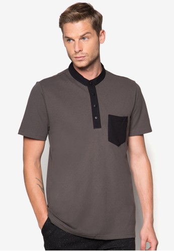 撞色口袋POLO衫、服飾、Polo衫24:01撞色口袋POLO衫NT$599最新折價