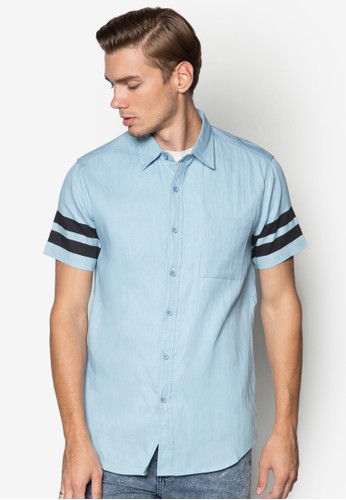 撞色袖丹寧短袖襯衫、服飾、服飾24:01撞色袖丹寧短袖襯衫NT$699NT$229最新折價