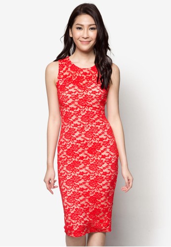 Celeb 蕾絲貼身洋裝、 服飾、 洋裝BLUESKYLOVECeleb蕾絲貼身洋裝NT$1,099最新折價