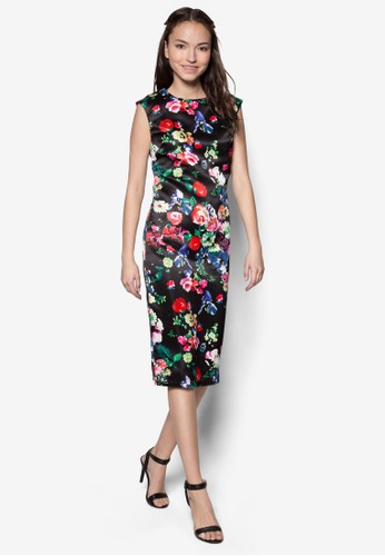 彩色花卉及膝洋裝、服飾、正式洋裝BLUESKYLOVE彩色花卉及膝洋裝NT$899最新優惠