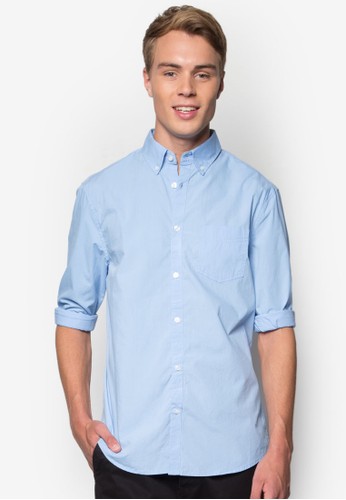 府綢長袖襯衫、服飾、服飾BurtonMenswearLondon府綢長袖襯衫NT$1,249最新折價