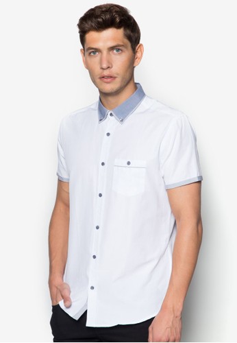 拼色領短袖襯衫、服飾、服飾BurtonMenswearLondon拼色領短袖襯衫NT$1,600NT$639最新折價