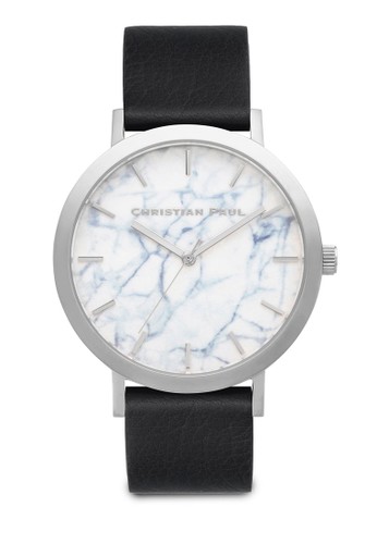 Elwood大理石圓框手錶、錶類、皮革錶帶ChristianPaulElwood大理石圓框手錶NT$4,500最新折價