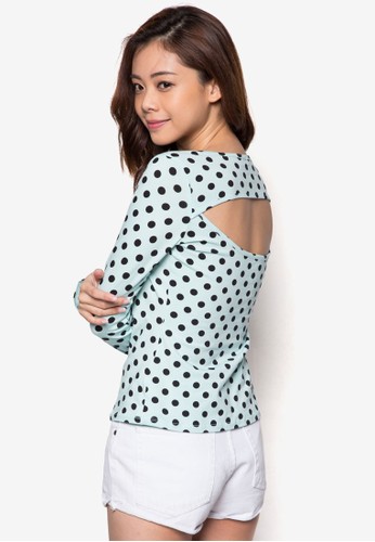 點點鏤空長袖T-shirt、服飾、服飾fblock點點鏤空長袖上衣NT$399最新折價