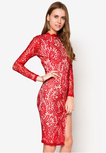 LaceHighNeckMidiDress、服飾、洋裝MISSGUIDEDLaceHighNeckMidiDressNT$1,960NT$779最新折價