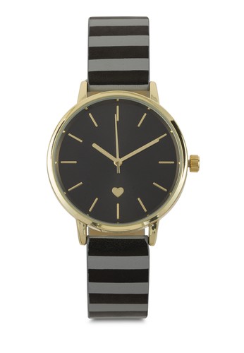 條紋金屬圓錶、錶類、飾品配件SomethingBorrowed條紋金屬圓錶NT$499最新優惠