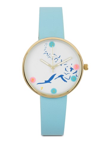 印花界面金屬圓錶、錶類、時尚型SomethingBorrowed印花界面金屬圓錶NT$499最新優惠