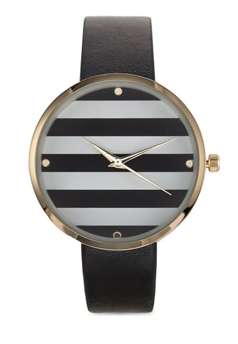條紋仿皮圓表、錶類、時尚型SomethingBorrowed條紋仿皮圓表NT$499最新折價