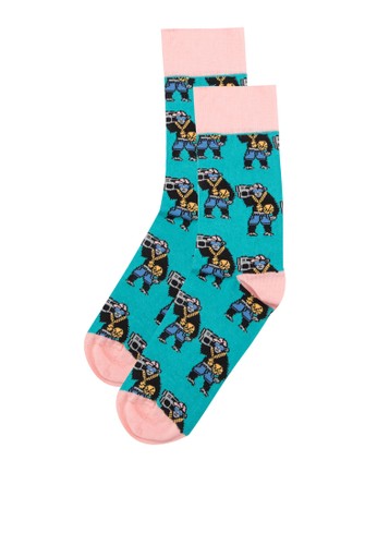 GorillaPrintNoveltySocks、服飾、<a href=