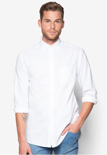 WhiteOxfordLongSleeveCasualShirt、服飾、素色襯衫TopmanWhiteOxfordLongSleeveCasualShirtNT$1,498最新折價