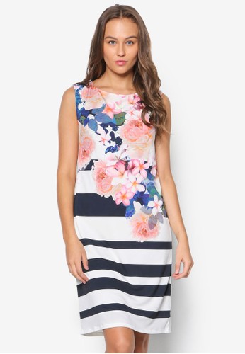 花卉條紋無袖洋裝、服飾、洋裝Wallis花卉條紋無袖洋裝NT$2,649最新折價