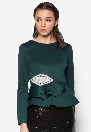 PeplumTopWithEmbellishment、服飾、上衣ZaliaPeplumTopWithEmbellishmentNT$1,499最新優惠 PeplumTopWithEmbellishment、服飾、T-shirtZaliaPeplumTopWithEmbellishmentNT$1,499最新折價
