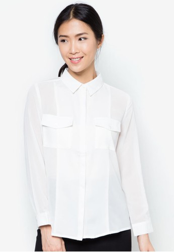 口袋網紗長袖衫、服飾、服飾ZALORA口袋網紗長袖衫NT$700最新優惠 口袋網紗長袖衫、服飾、服飾ZALORA口袋網紗長袖衫NT$700最新優惠