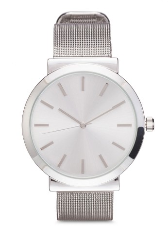 簡約網眼錶帶手錶、錶類、不銹鋼錶帶ZALORA簡約網眼錶帶手錶NT$599最新折價