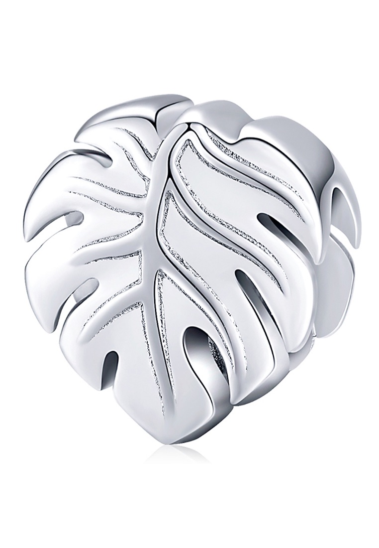 925 Signature 925 SIGNATURE Solid 925 Sterling Silver Palm Leaf Pandora Inspired Charm