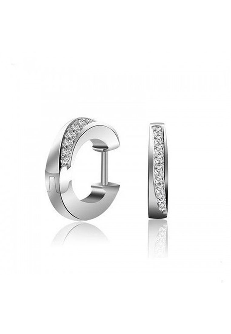 925 Signature 925 STERLING SILVER Solid 925 Sterling Silver Huggies