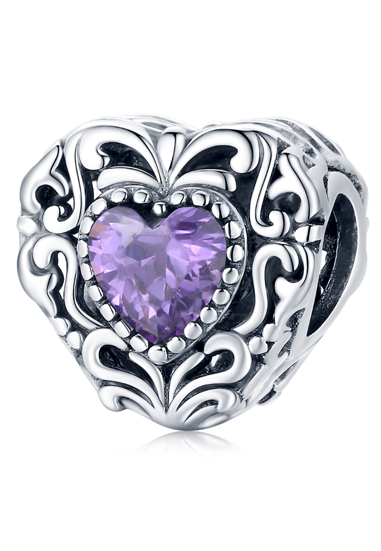 925 Signature 925 SIGNATURE Solid 925 Sterling Silver Mesmerise Love in Iris Bead Charm