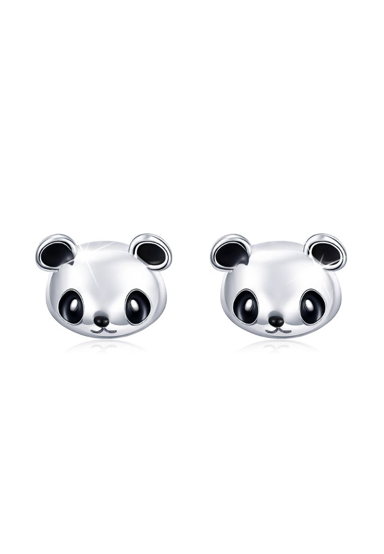 925 Signature 925 SIGNATURE Panda Face Earrings