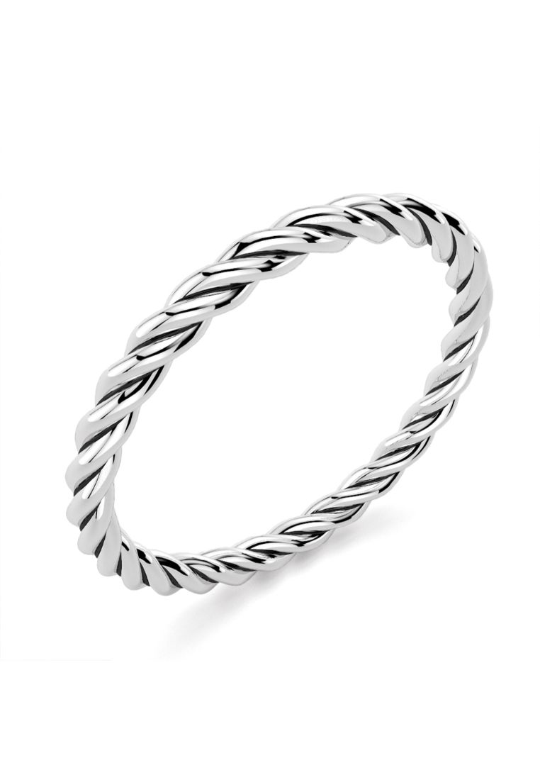925 Signature 925 SIGNATURE Twisted Rope Band-Silver
