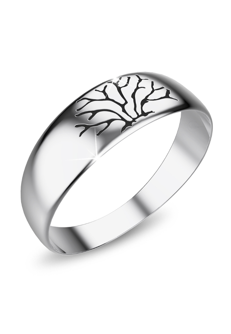 925 Signature 925 SIGNATURE Solid 925 Sterling Silver Antique Tree of Life Ring