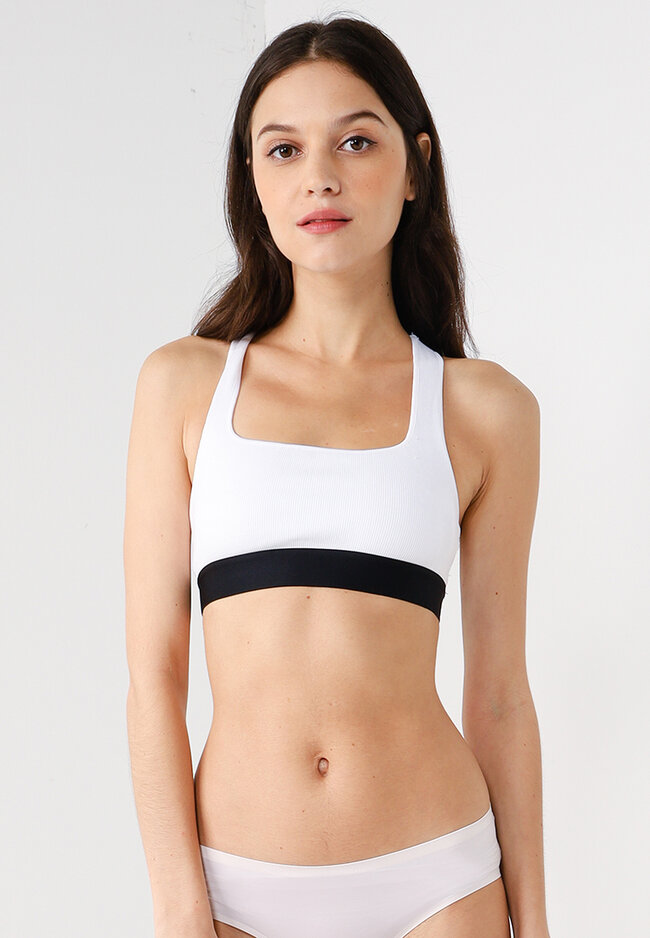 Abercrombie & Fitch Seamless Wide Strap Banded Bralet