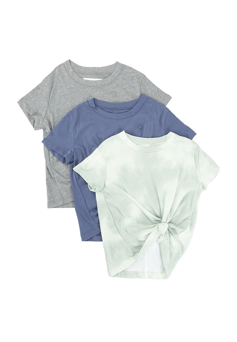 Abercrombie & Fitch 3-Pack Tie-Front Icon Tees