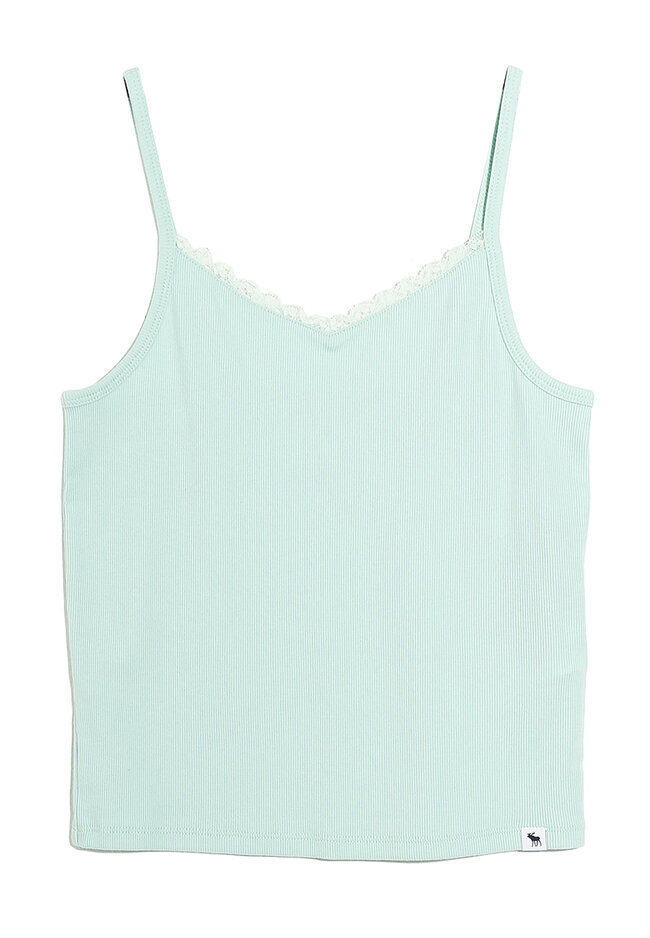 Abercrombie & Fitch Rib Lace Cami Top