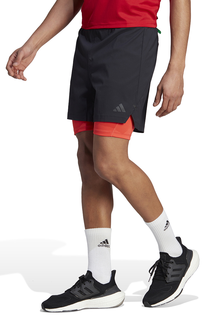 ADIDAS power workout two-in-one shorts