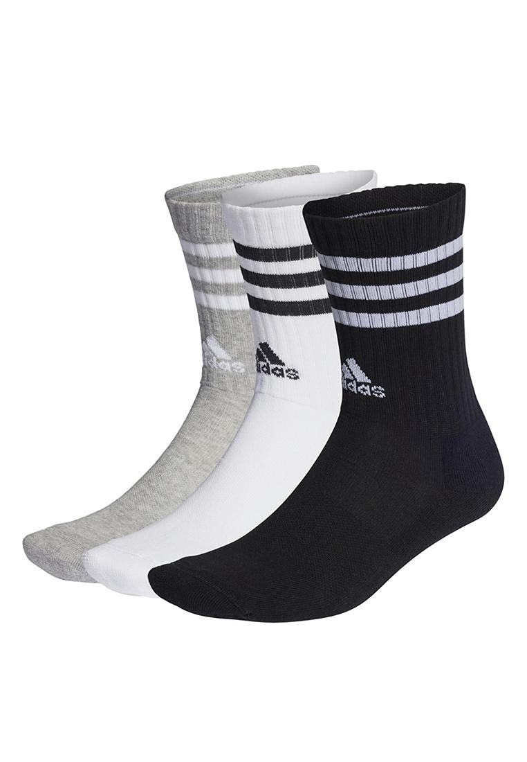 ADIDAS 3-stripes cushioned crew socks 3 pairs