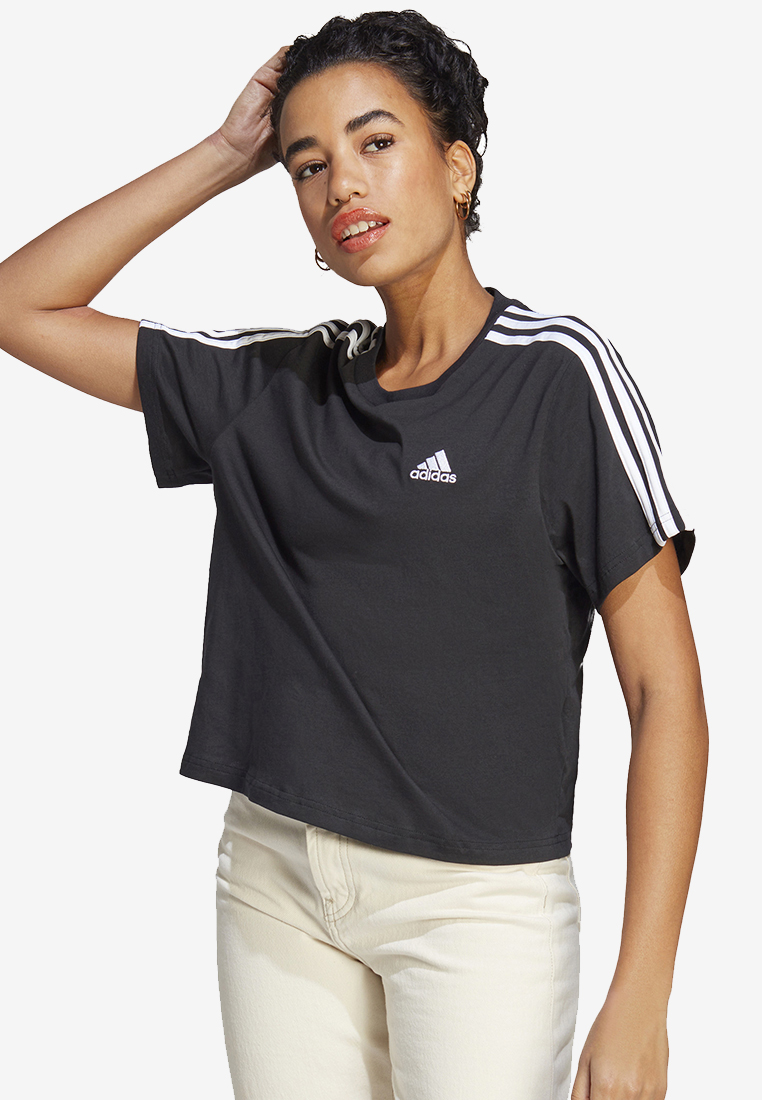ADIDAS essentials 3-stripes single jersey crop top