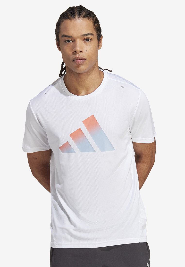 ADIDAS run icons 3 bar logo t-shirt