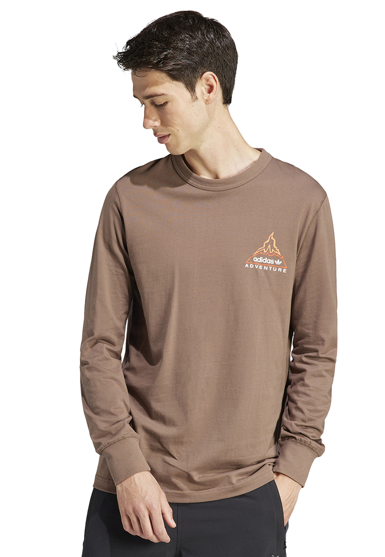 ADIDAS adventure graphic long-sleeved top