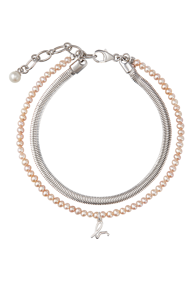 agnès b. Mini Pearl Chain Bracelet