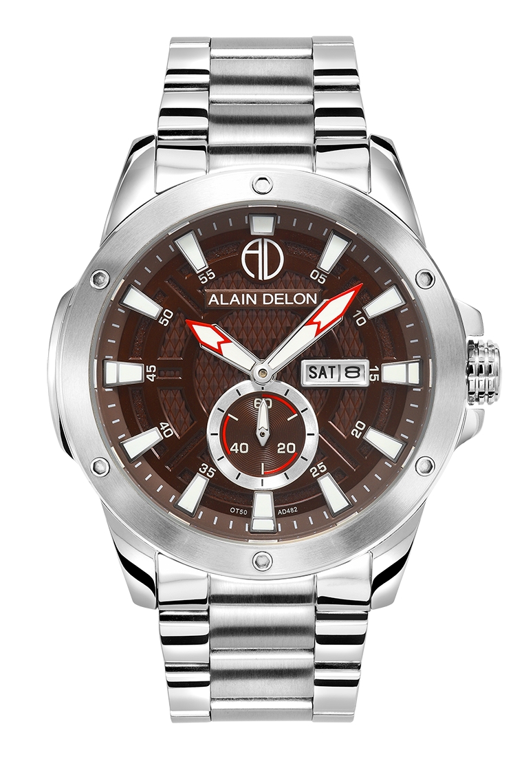 Alain Delon 男士自動腕錶 雙錶帶 套裝 AD482-1342