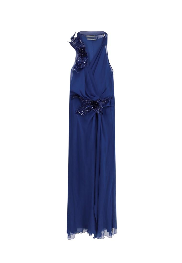 Alberta Ferretti Certified silk long dress - ALBERTA FERRETTI - Blue