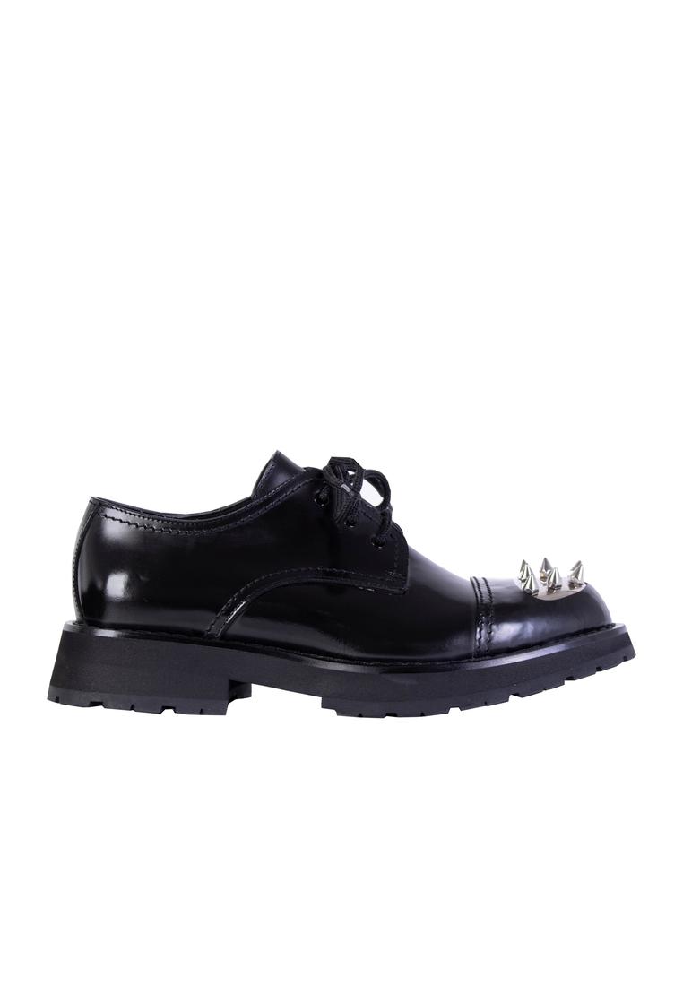 ALEXANDER MCQUEEN Alexander McQueen Studded Black Leather Derby Shoes