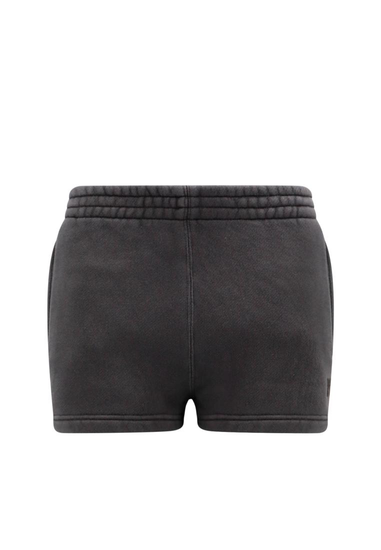 Essential Terry shorts with logo - ALEXANDER WANG - Grey