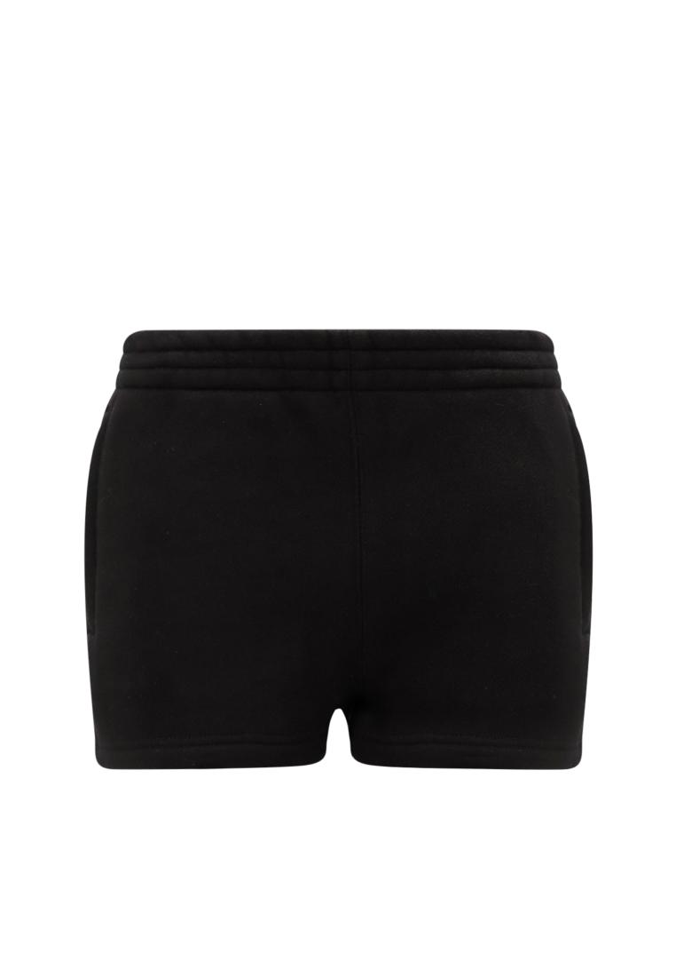 Essential Terry shorts with logo - ALEXANDER WANG - Black