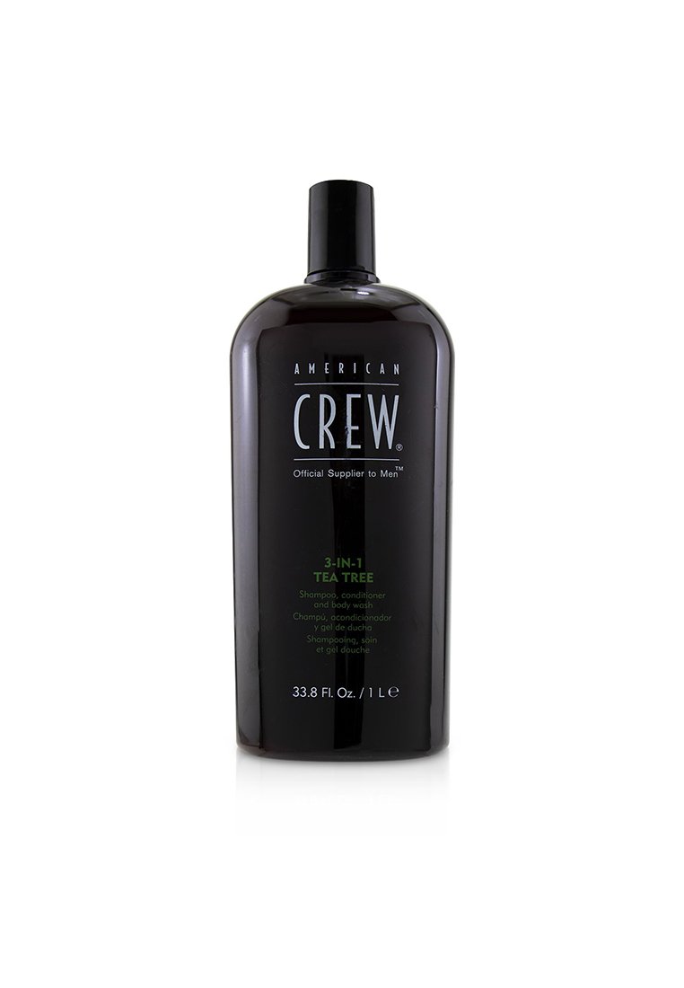 American Crew AMERICAN CREW - 男士三合一茶樹洗髮精,潤髮乳,沐浴乳Men 3-IN-1 Tea Tree Shampoo, Conditioner and Body Wash 1000ml/33.8oz