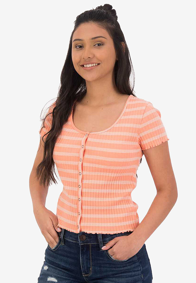 American Eagle Snap-Front Cropped Baby Top