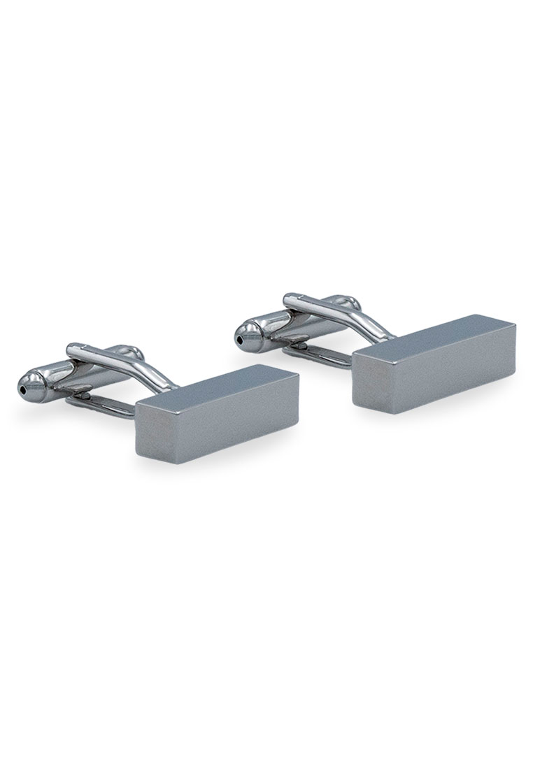 Arden Teal Aragua II Chrome Ingot Cufflinks