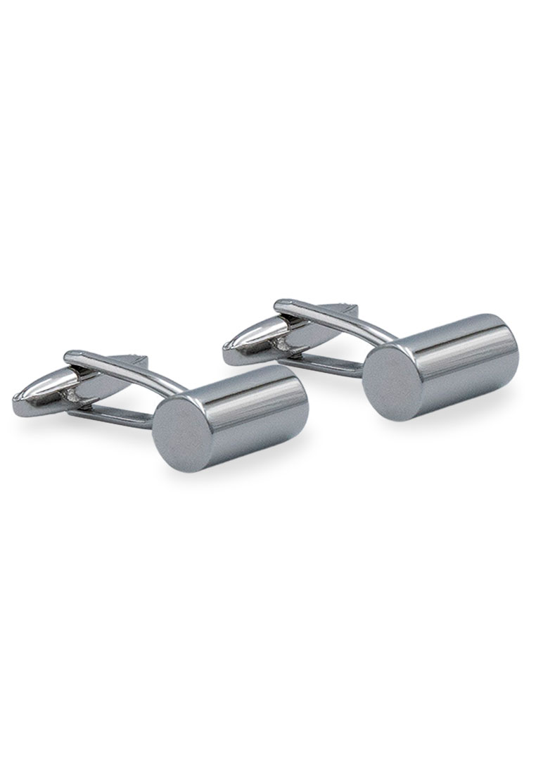 Arden Teal Aragua II Chrome Tube Cufflinks