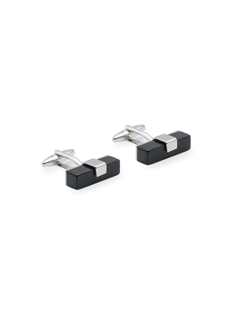 Arden Teal Araure II Chrome Black Acrylic Cufflink