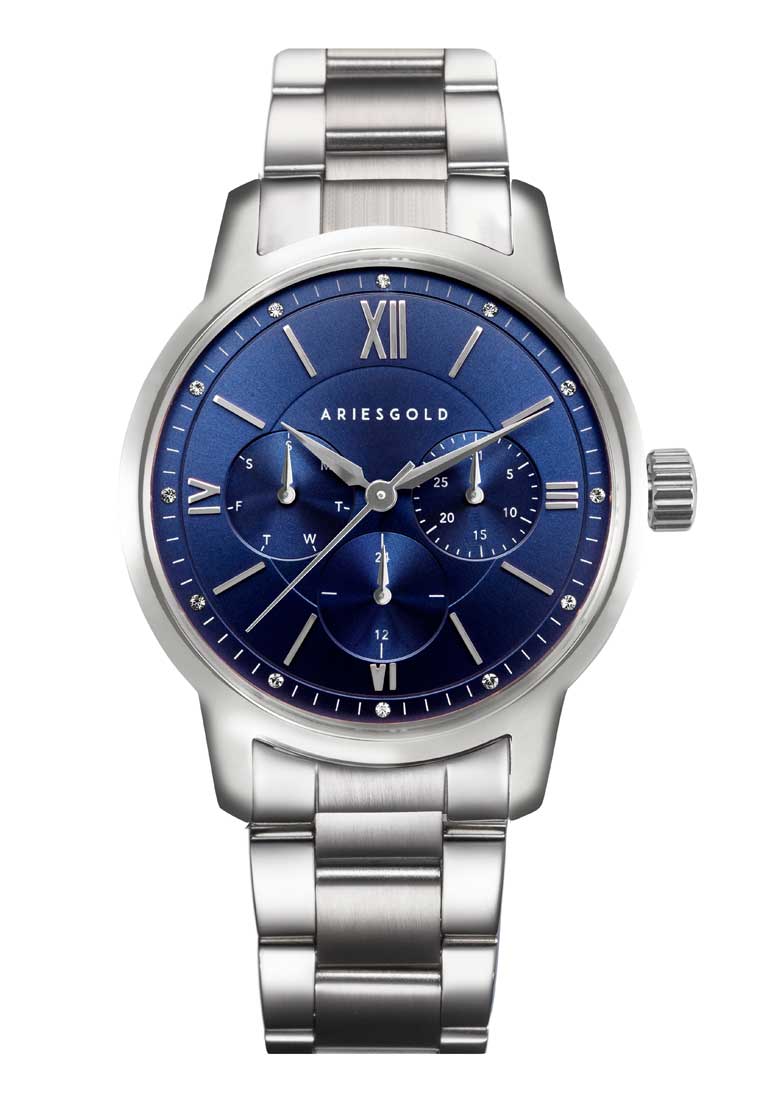 Aries Gold Urban Eternal Blue and Silver Stainless Steel Watch