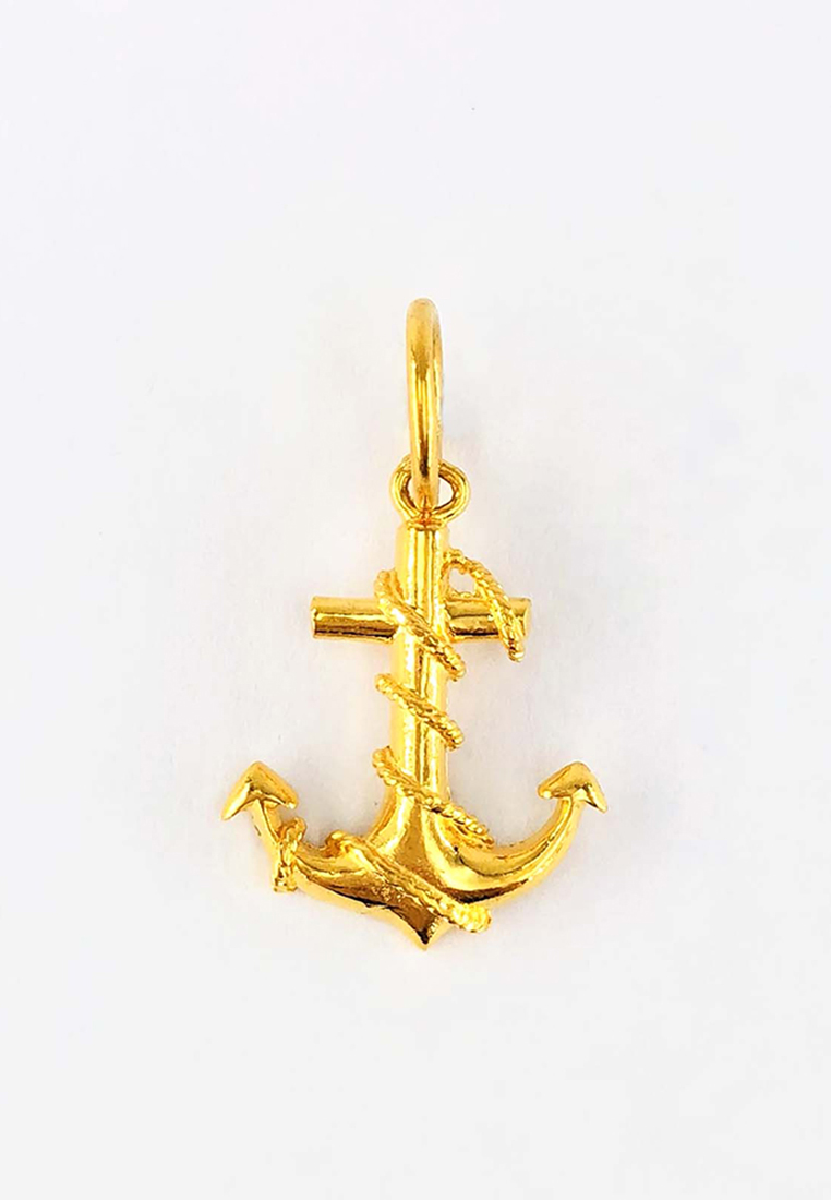 Arthesdam Jewellery 916 Gold Bravo Anchor Pendant