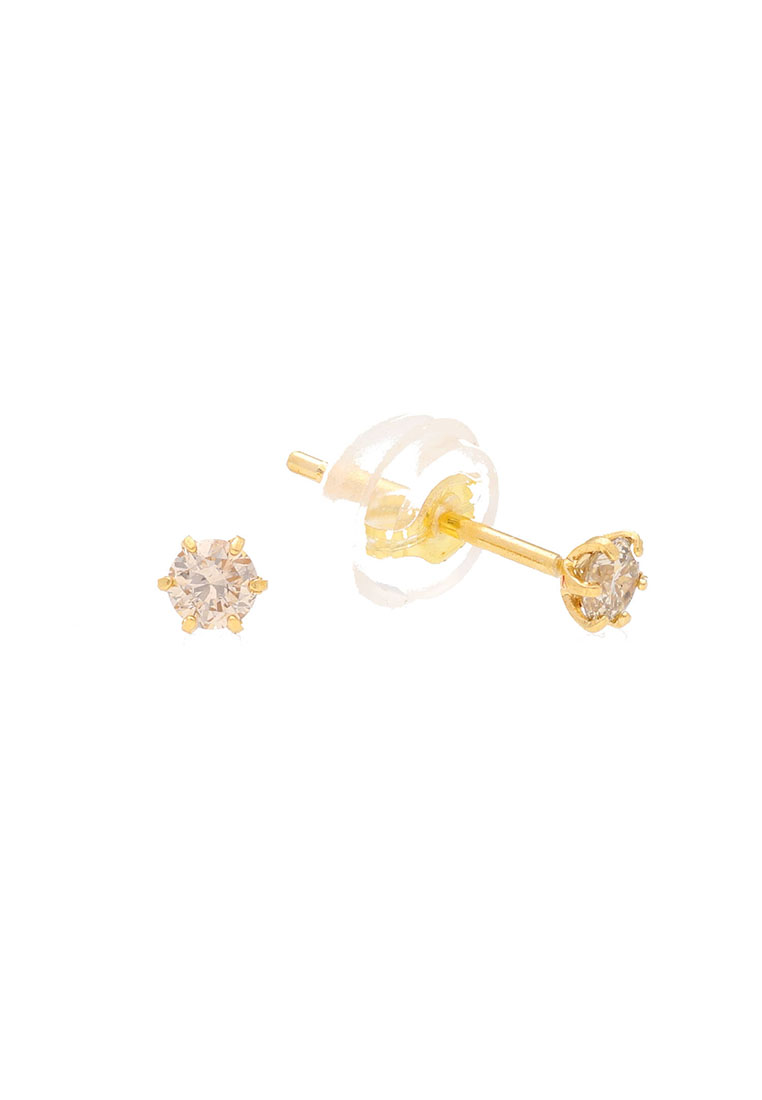 Arthesdam Jewellery 18K Yellow Gold 0.10CT Diamond Earrings