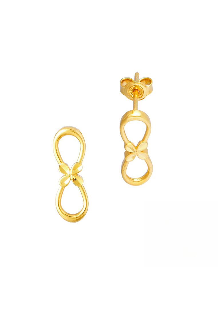 Arthesdam Jewellery 916 Gold Infinity Love Earrings