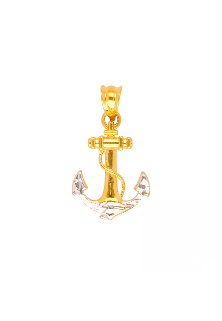 Arthesdam Jewellery 916 Gold Anchor with Rope Pendant