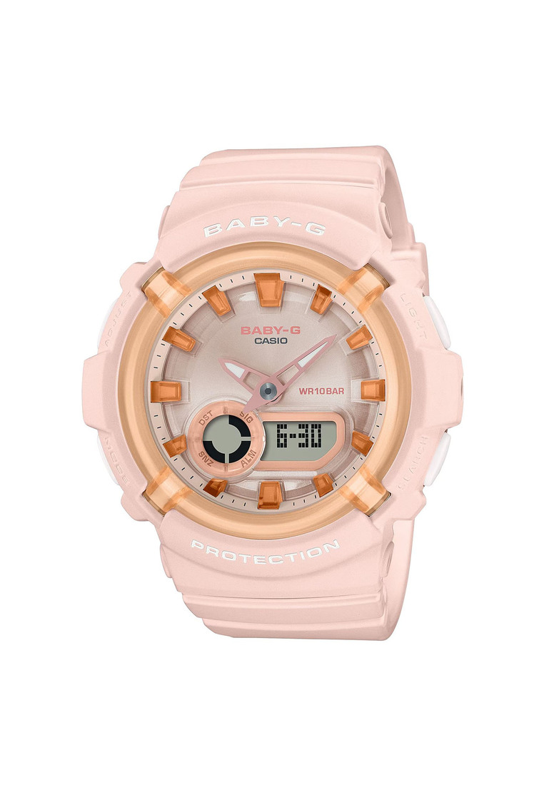 Casio Baby-G Women's Analog Digital Watch BGA-280SW-4A Pink Resin Band Women Sports Watch