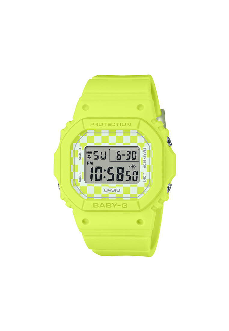 Casio Baby-G Women Digital Sport Watch BGD-565GS-9 Green Resin Strap